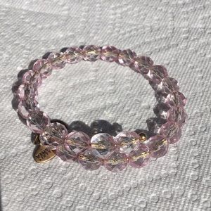 Alex and Ani pink beaded bracelet